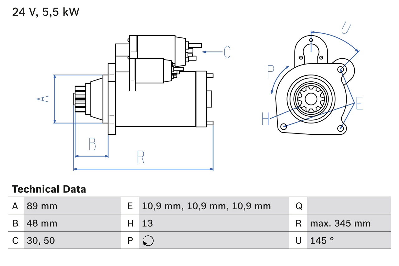 Bosch Starter 0 986 024 670