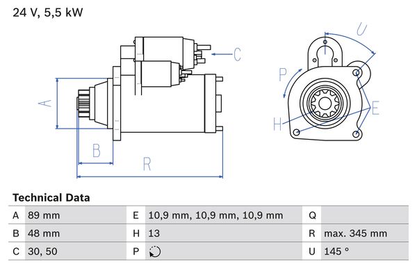 Bosch Starter 0 986 024 670