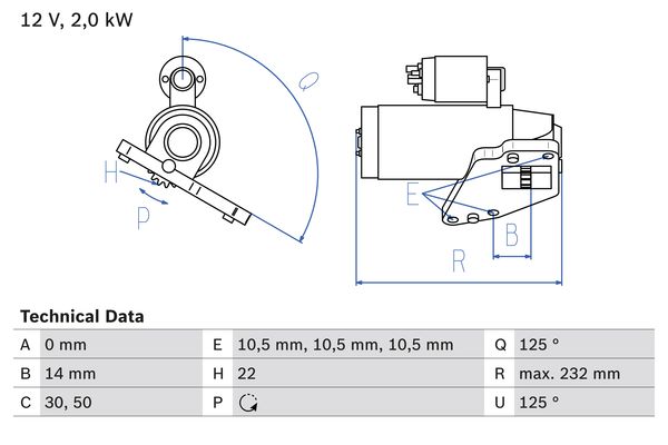 Bosch Starter 0 986 024 710