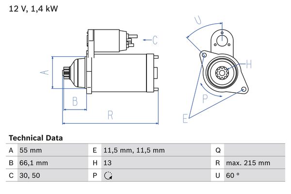 Bosch Starter 0 986 025 320