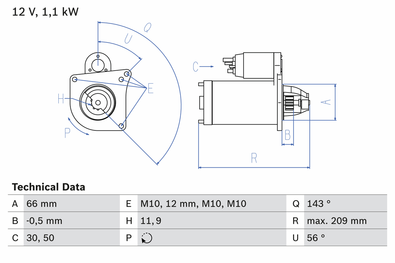 Bosch Starter 0 986 025 390