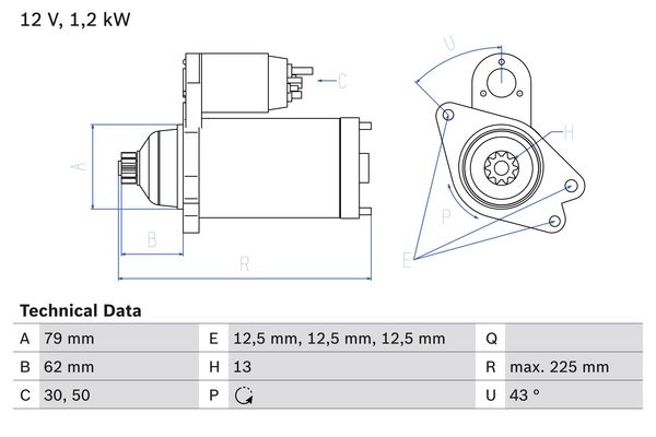 Bosch Starter 0 986 025 870