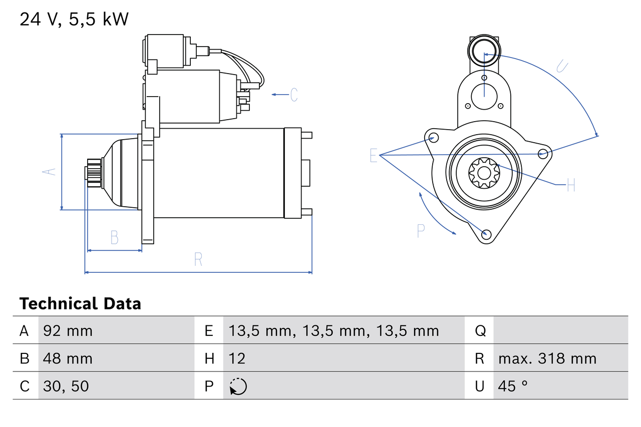 Bosch Starter 0 986 026 040