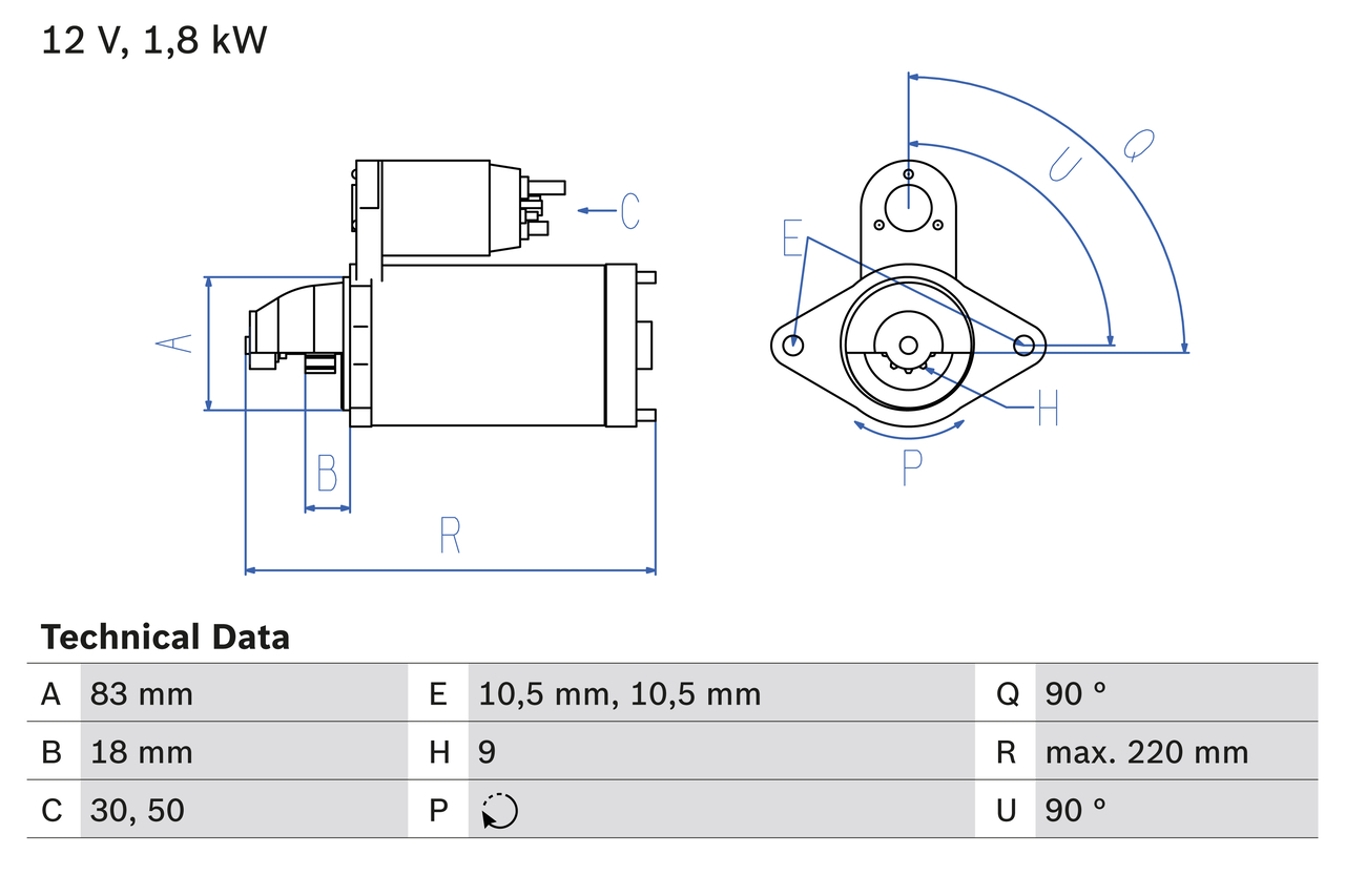 Bosch Starter 0 986 026 050