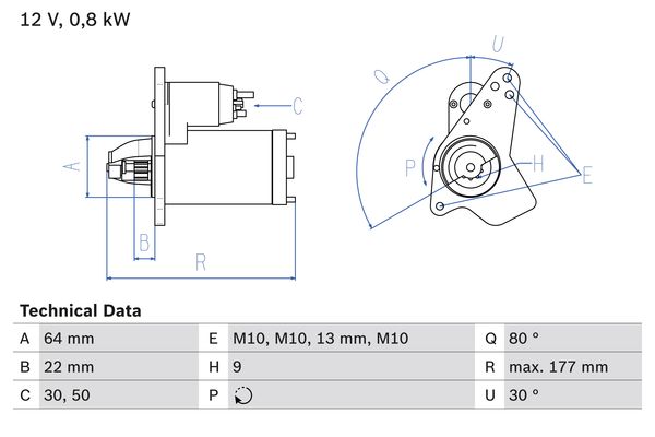 Bosch Starter 0 986 026 250