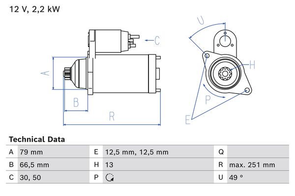 Bosch Starter 0 986 026 340