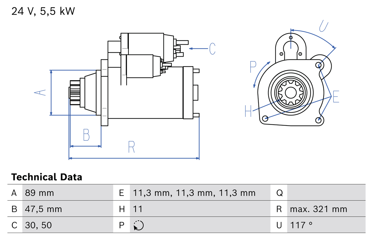 Bosch Starter 0 986 026 360