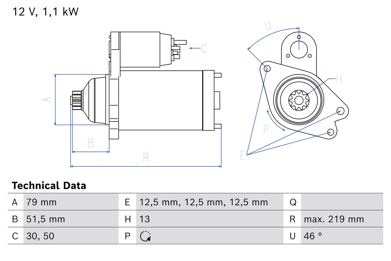 Bosch Starter 0 986 026 870
