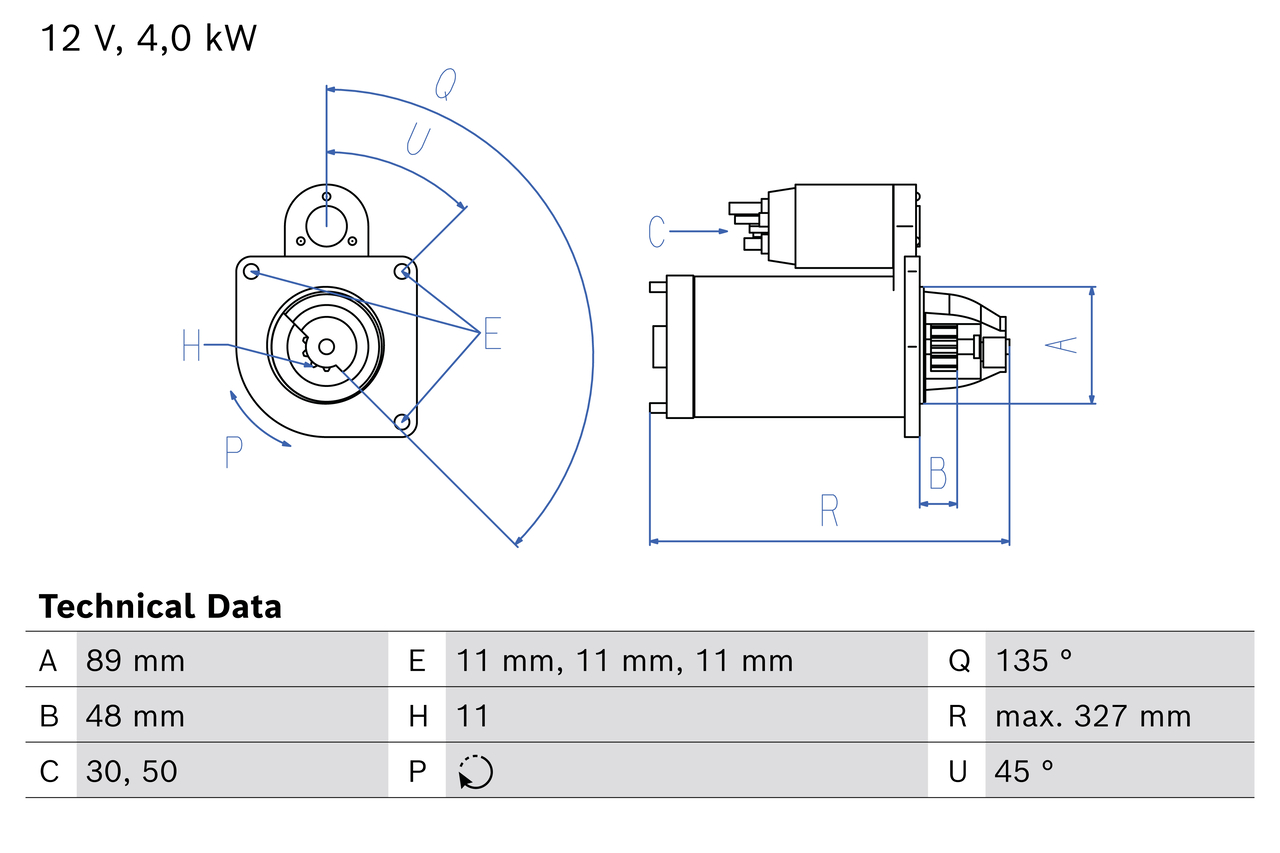 Bosch Starter 0 986 026 910