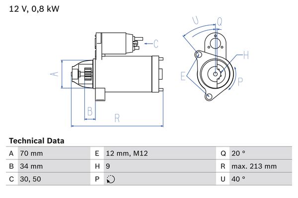 Bosch Starter 0 986 027 060