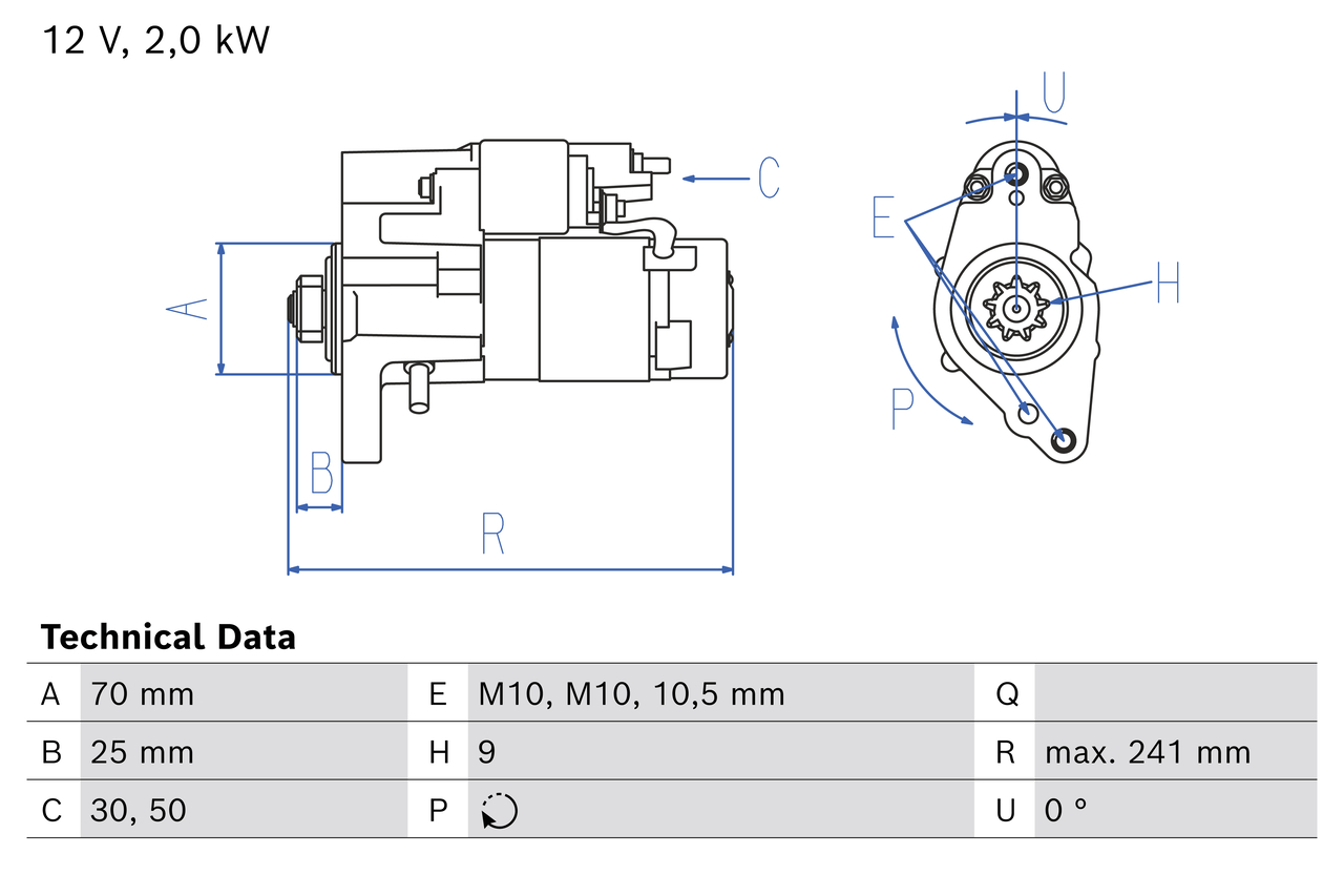 Bosch Starter 0 986 027 080