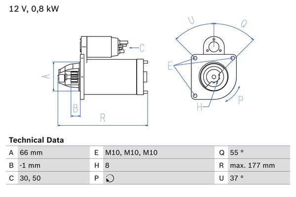 Bosch Starter 0 986 028 000