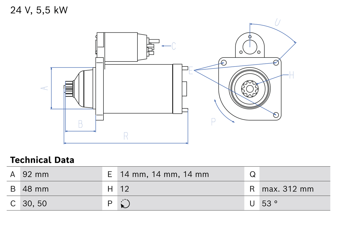 Bosch Starter 0 986 028 020