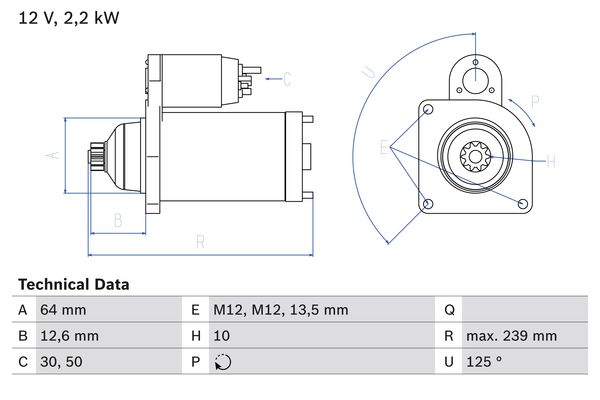 Bosch Starter 0 986 029 040