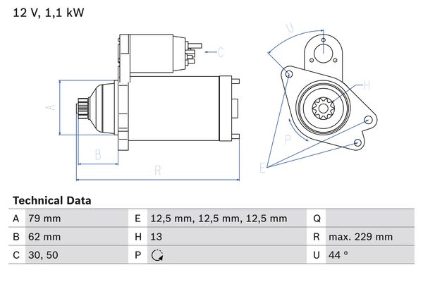 Bosch Starter 0 986 029 110