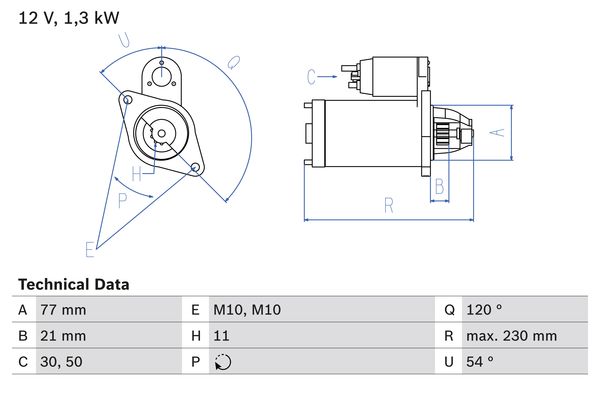 Bosch Starter 0 986 029 130