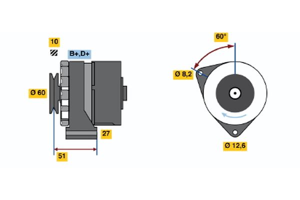 Bosch Alternator/Dynamo 0 986 031 280