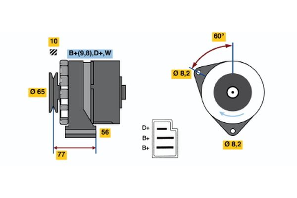 Bosch Alternator/Dynamo 0 986 031 510