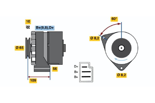 Bosch Alternator/Dynamo 0 986 031 520