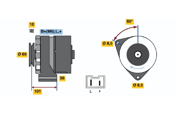 Bosch Alternator/Dynamo 0 986 031 831