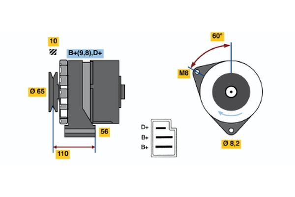 Bosch Alternator/Dynamo 0 986 033 760