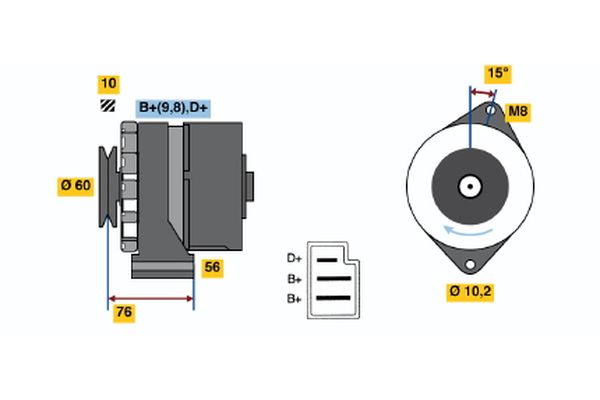 Bosch Alternator/Dynamo 0 986 033 260