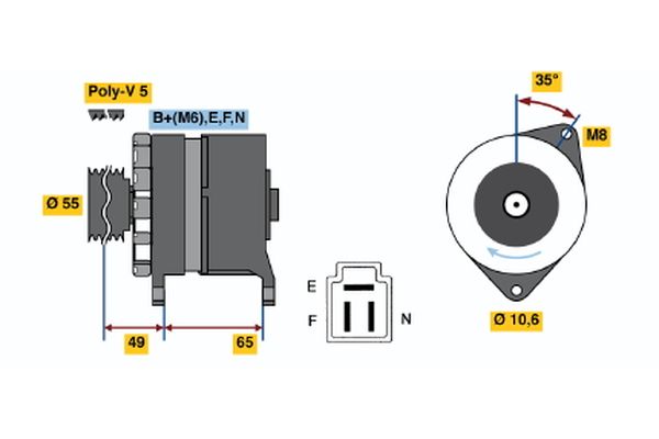 Bosch Alternator/Dynamo 0 986 034 321