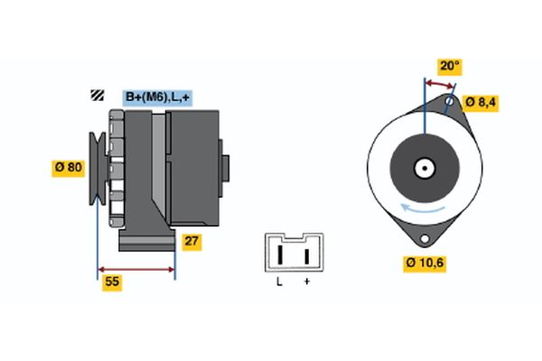 Bosch Alternator/Dynamo 0 986 034 761