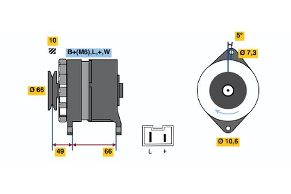 Bosch Alternator/Dynamo 0 986 034 780