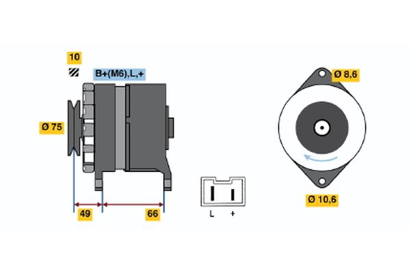 Bosch Alternator/Dynamo 0 986 034 851