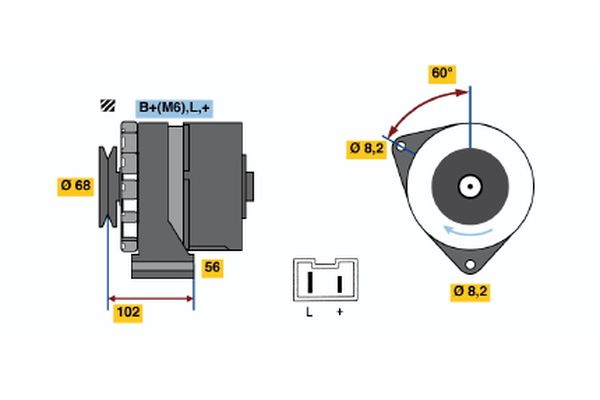 Bosch Alternator/Dynamo 0 986 037 781