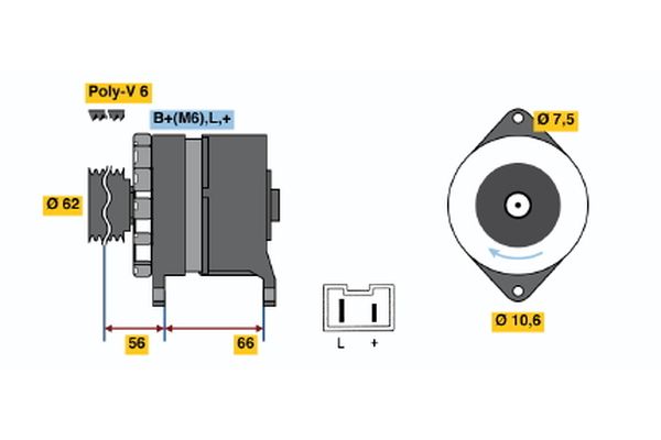 Bosch Alternator/Dynamo 0 986 037 901