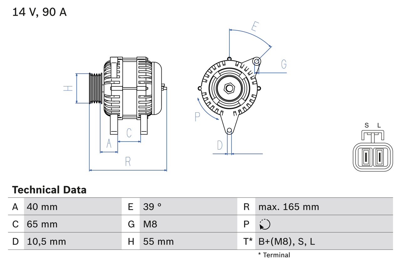 Bosch Alternator/Dynamo 0 986 042 690