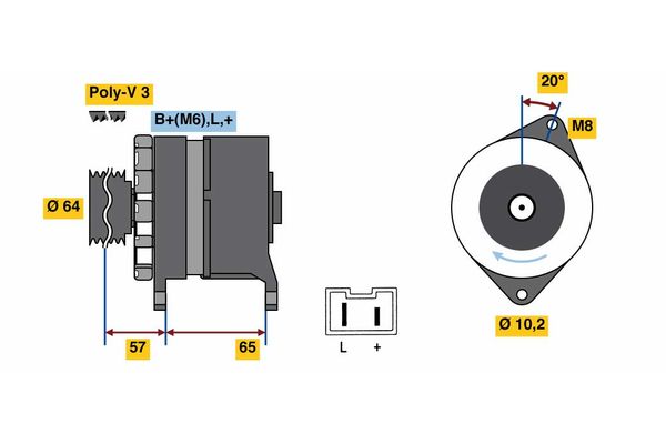 Bosch Alternator/Dynamo 0 986 049 440