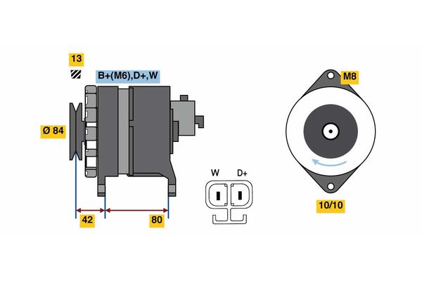 Bosch Alternator/Dynamo 0 986 081 240