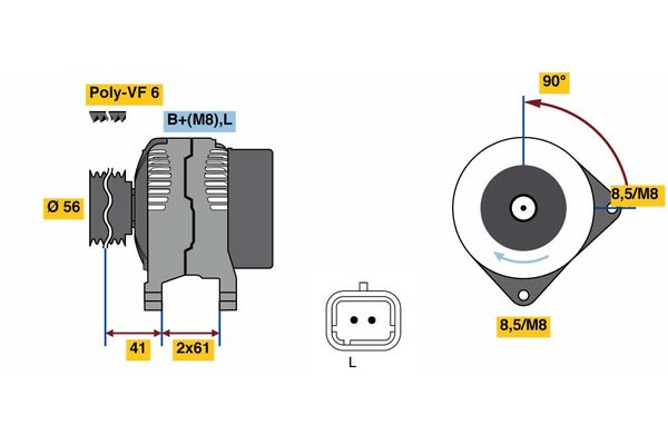 Bosch Alternator/Dynamo 0 986 081 270