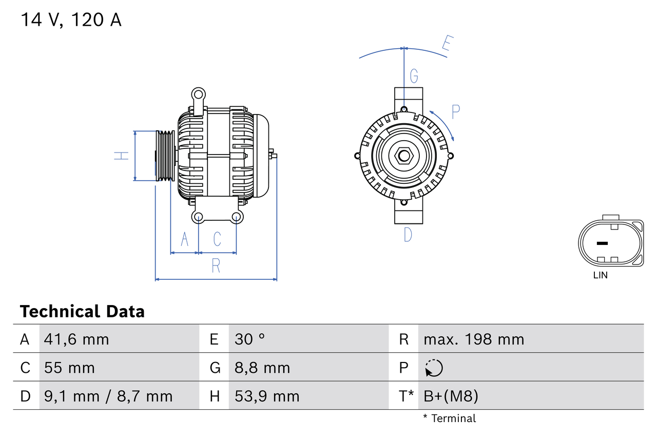Bosch Dynamo / Alternator 0 986 085 010