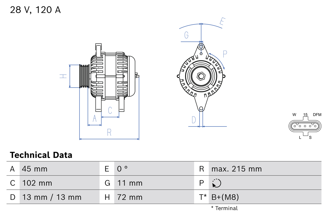 Bosch Alternator/Dynamo 0 986 085 940