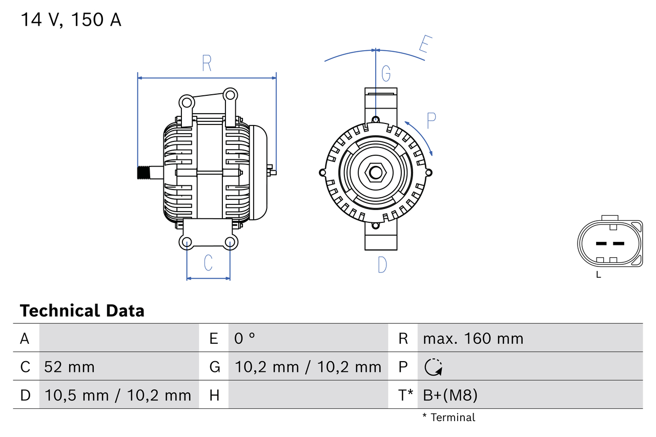 Bosch Alternator/Dynamo 0 986 086 420