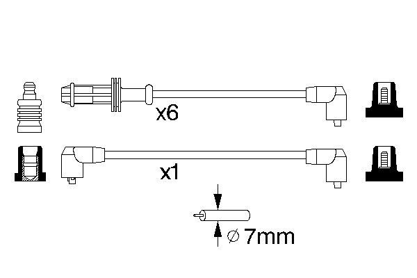 Bosch Bougiekabelset 0 986 357 120