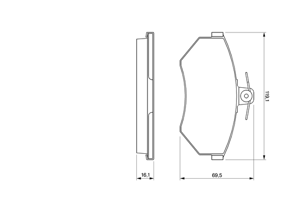 Bosch Remblokset 0 986 424 468