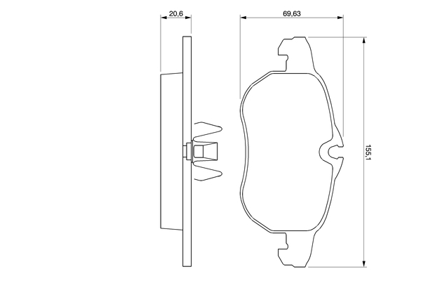 Bosch Remblokset 0 986 424 677