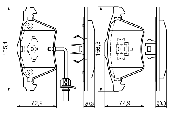 Bosch Remblokset 0 986 424 806