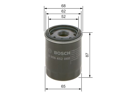 Bosch Oliefilter 0 986 452 060
