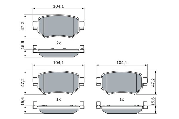 Bosch Remblokset 0 986 460 010