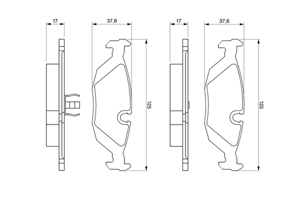 Bosch Remblokset 0 986 461 111