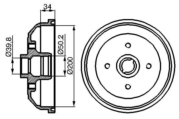 Bosch Remtrommel 0 986 477 040