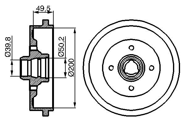 Bosch Remtrommel 0 986 477 041