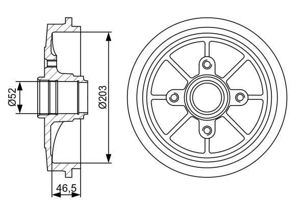 Bosch Remtrommel 0 986 477 126