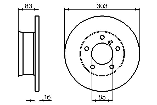 Bosch Remschijven 0 986 478 189